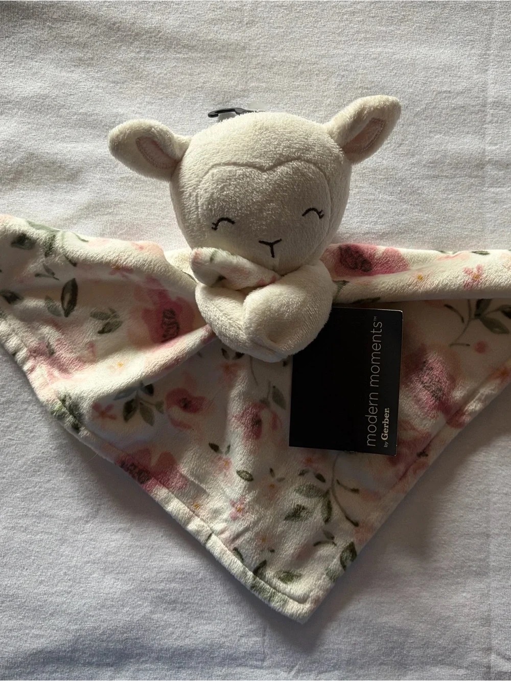 Modern Moments by Gerber Floral Lamb Security Blanket Lovey